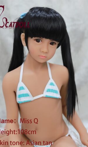 CADOLL + CAT DOLL  Q 108cm Asian tone Mini Sex Doll – Petite TPE Body with Realistic Features